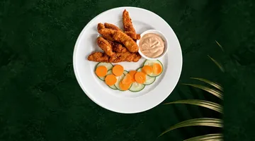 Chicken or fish bites at KAMI Sushi & Poké, Paje