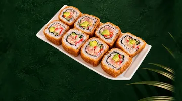 Golden crunch at KAMI Sushi & Poké, Paje
